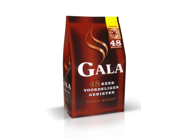 GALA Koffiepads Dark Roast (verpakking 48 stuks)
